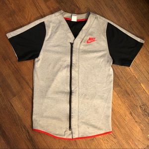 Retro Nike Zip-Up Baseball Practice Jersey